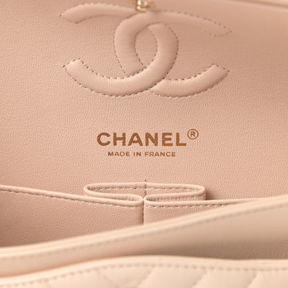 Chanel Caviar Chevron Quilted Small Double Flap Beige 6 of 10