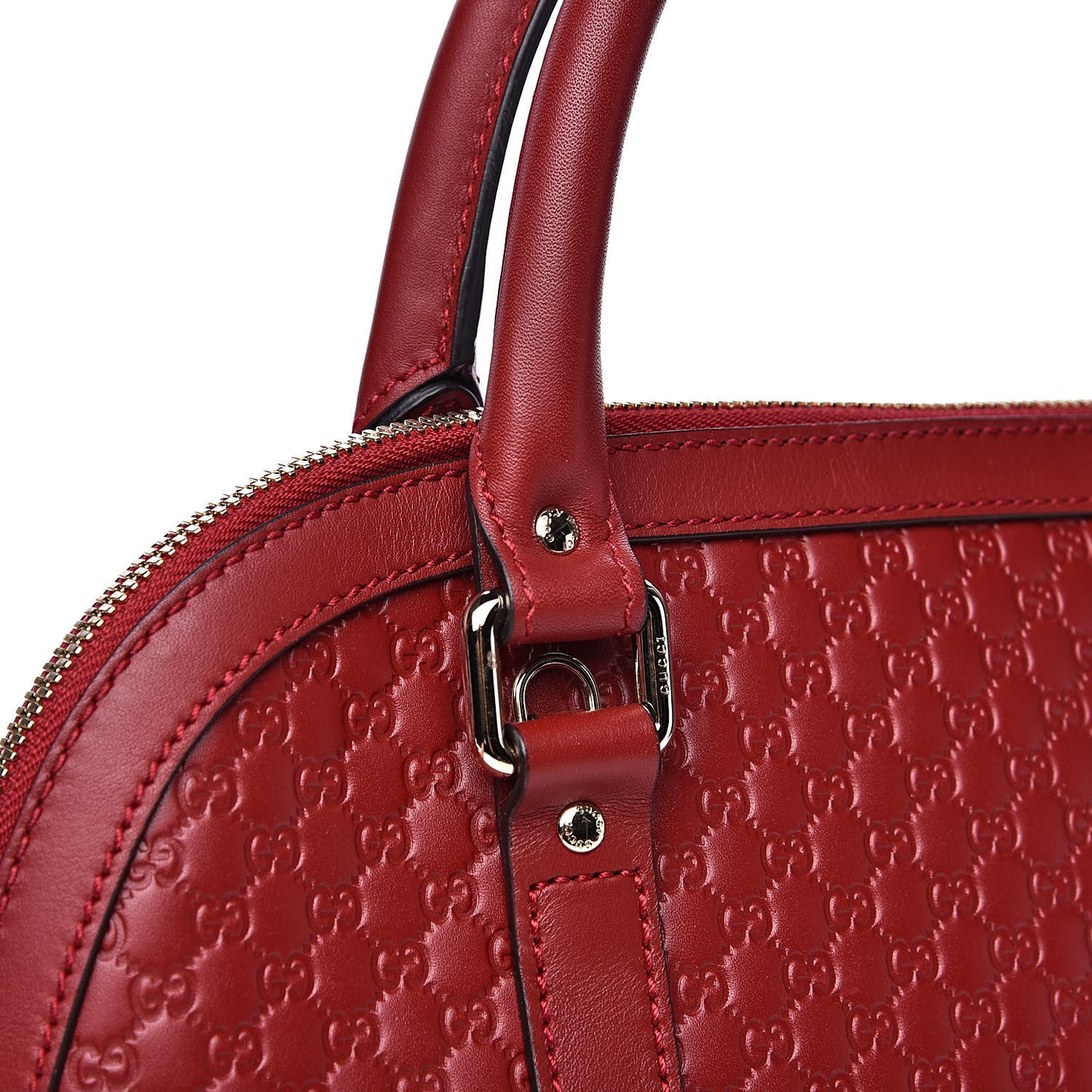 Microguccissima Medium Dome Bag Red
