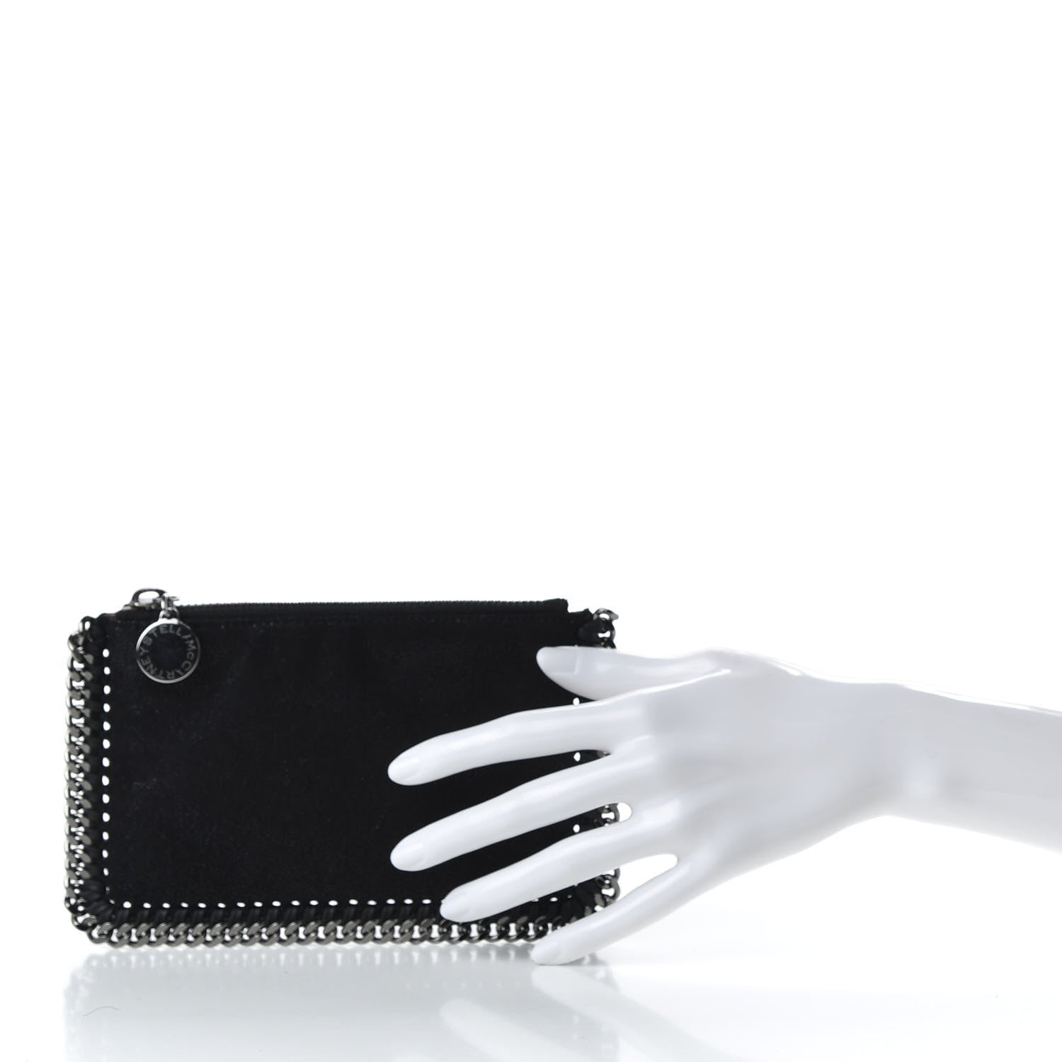 Stella McCartney Shaggy Deer Falabella Zip Pouch Black 2 of 6