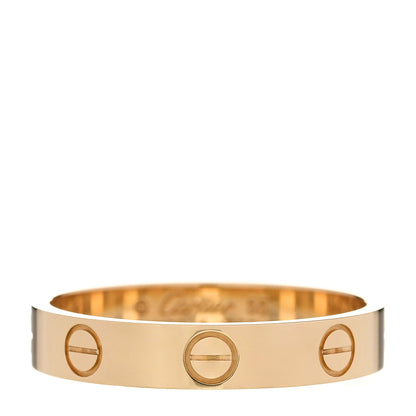 Cartier 18K Yellow Gold 3.5mm LOVE Wedding Band Ring 55 7.25 1 of 5