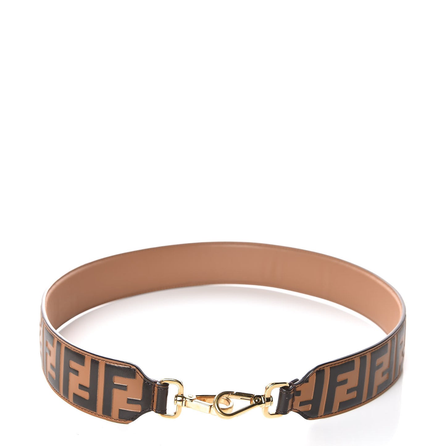 Calfskin FF 1974 Embossed Strap You Tobacco Black