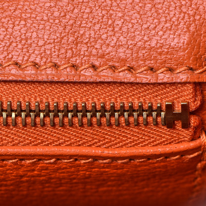 Hermes Ostrich Birkin 30 Orange 20 of 33