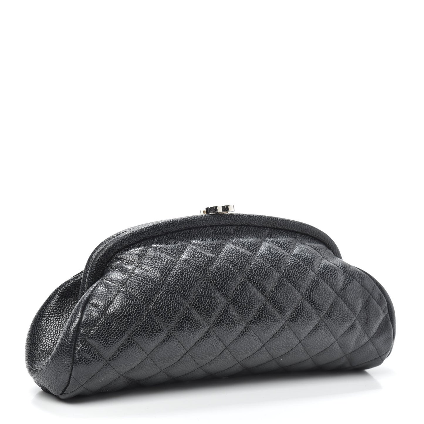 Caviar Quilted Timeless Clutch Black