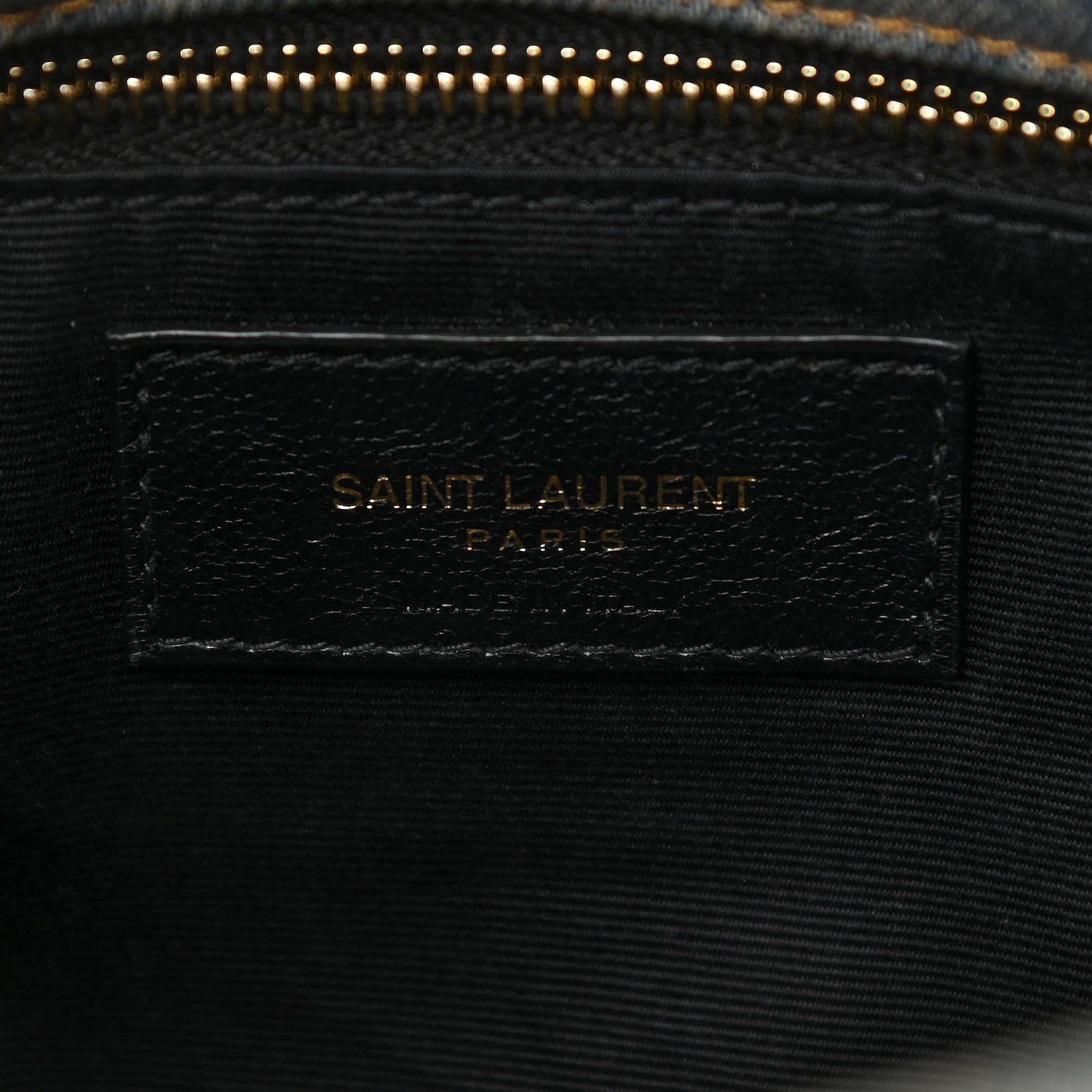 Saint Laurent Denim Quilted Small Loulou Puffer Monogram Chain Satchel Blue Cinnamon 6 of 12