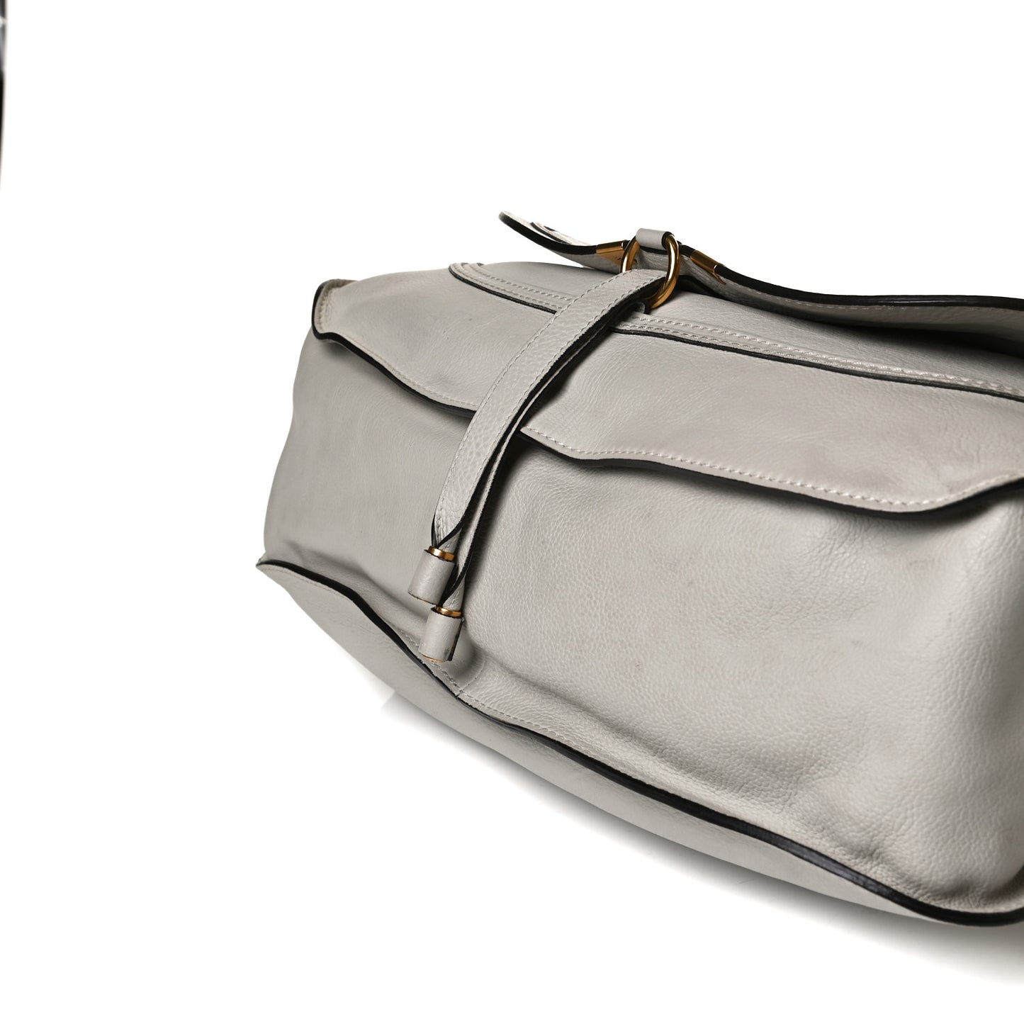 Calfskin Large Marcie Satchel Dove