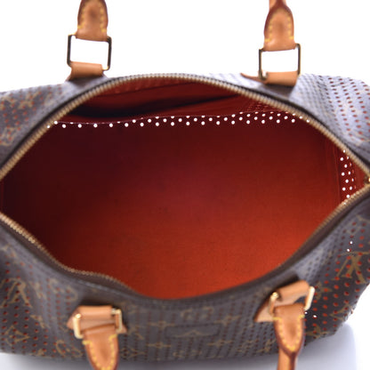 Louis Vuitton Monogram Perforated Speedy 30 Orange 5 of 13