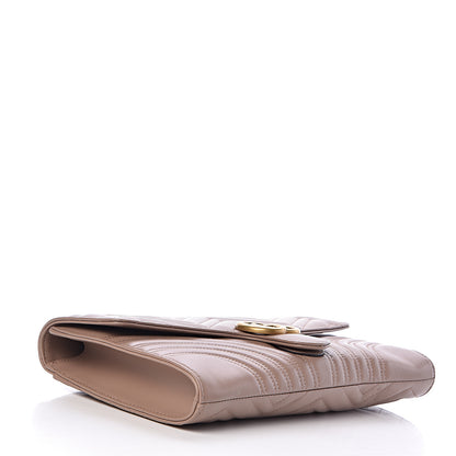 Gucci Calfskin Matelasse GG Marmont Clutch Porcelain Rose 4 of 12