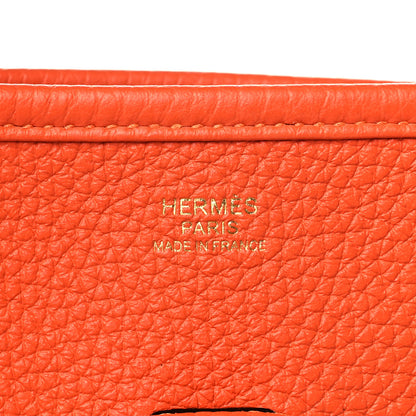 Hermes Taurillon Clemence Evelyne III PM Feu 6 of 10