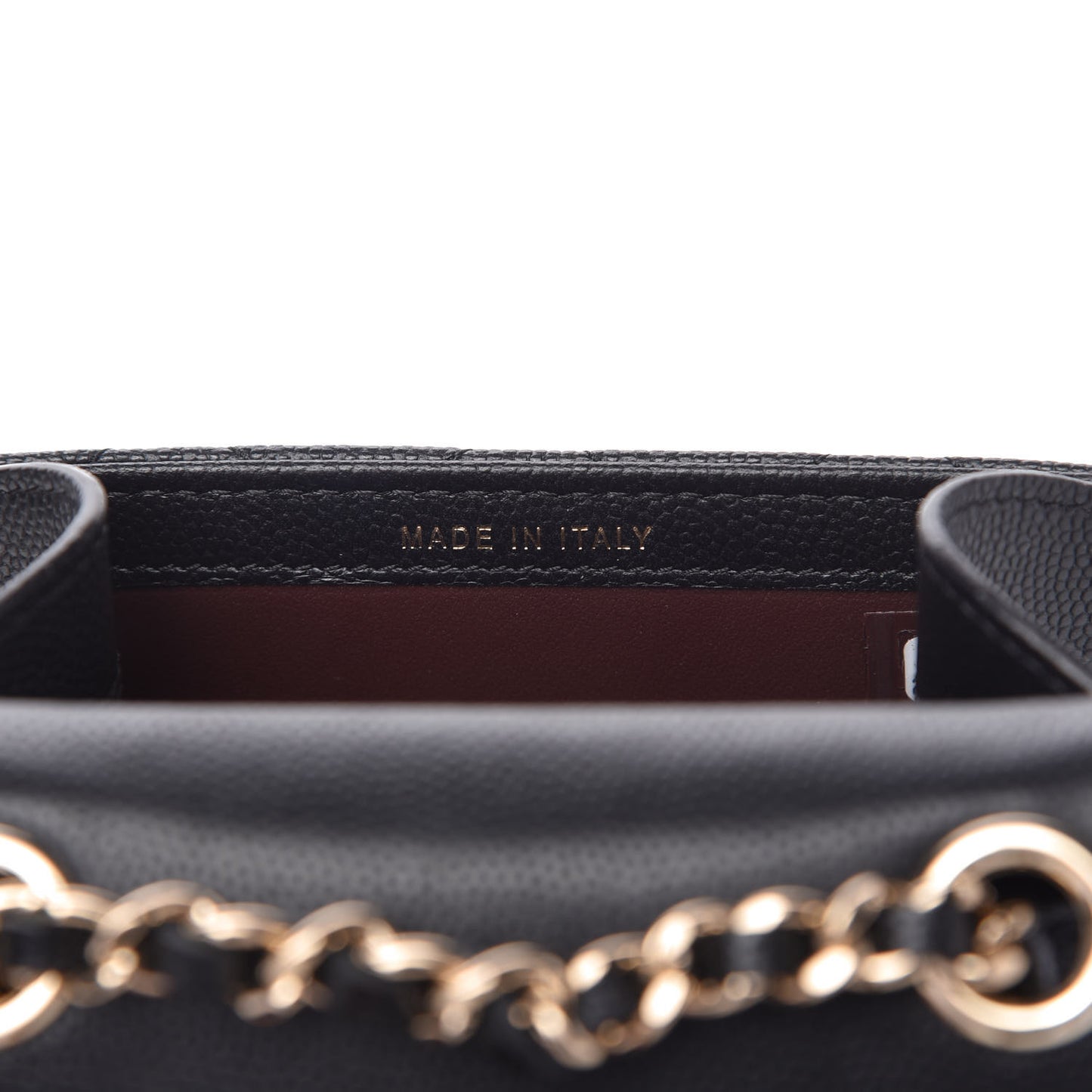 Caviar Quilted Classic Phone Holder Black
