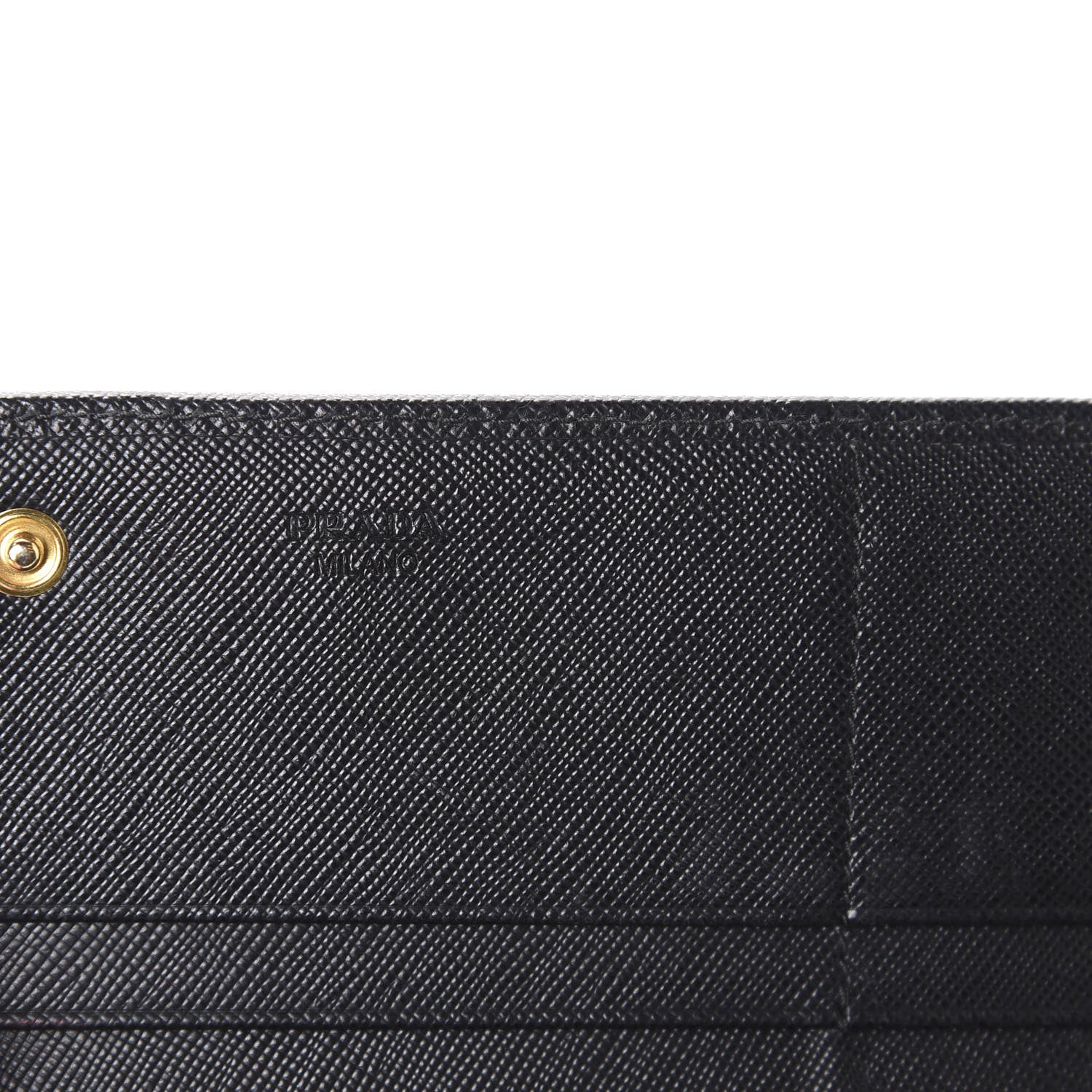 Prada Saffiano Bow Continental Wallet Black 6 of 12