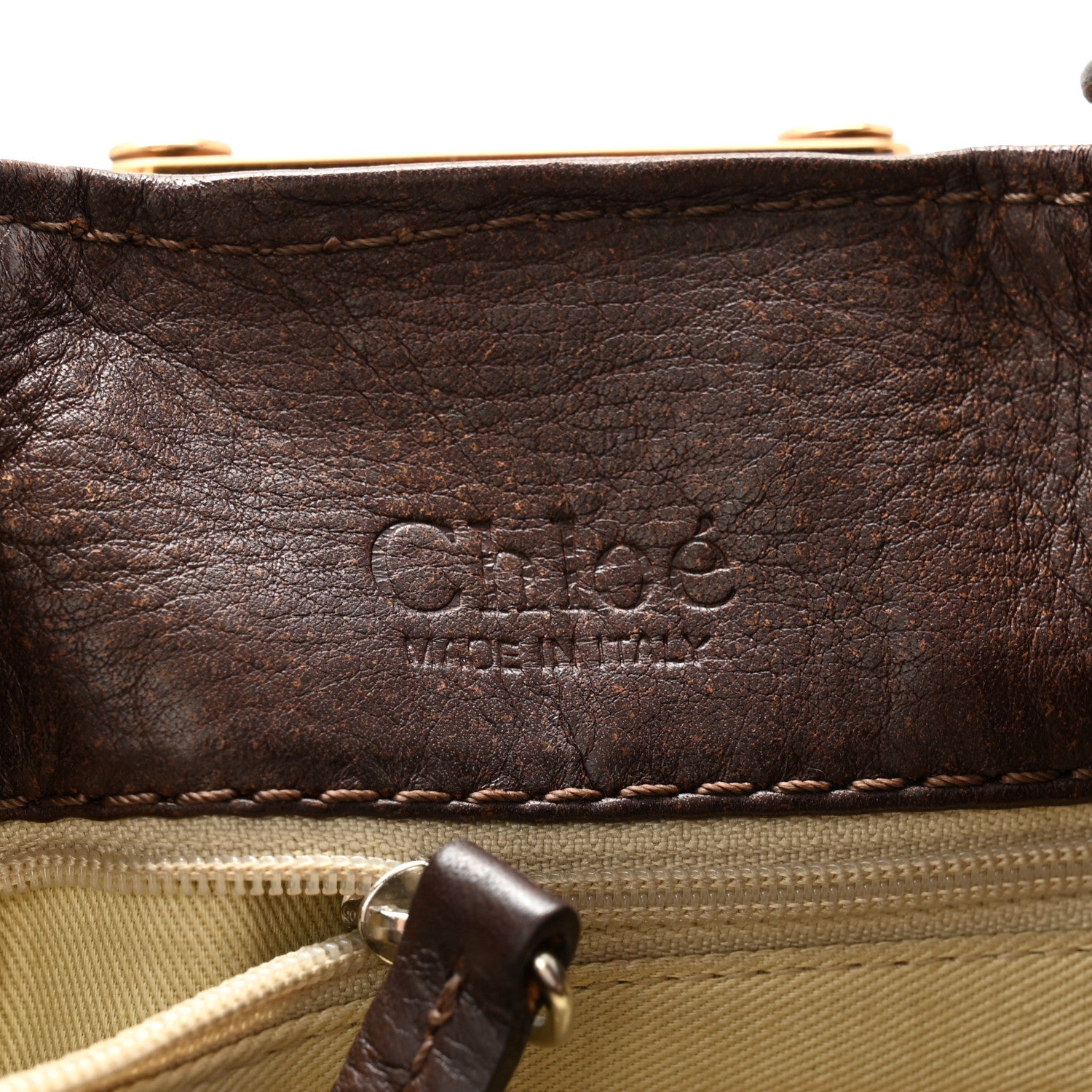 Chloe Calfskin Medium Paddington Satchel Chocolate 6 of 11