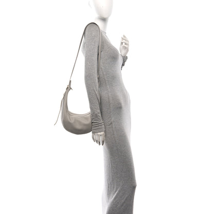 Khaite Pebbled Calfskin Augustina Small Crossbody Light Grey 2 of 10