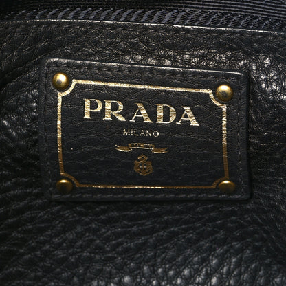 Prada Vitello Daino Shopping Satchel Black 6 of 15
