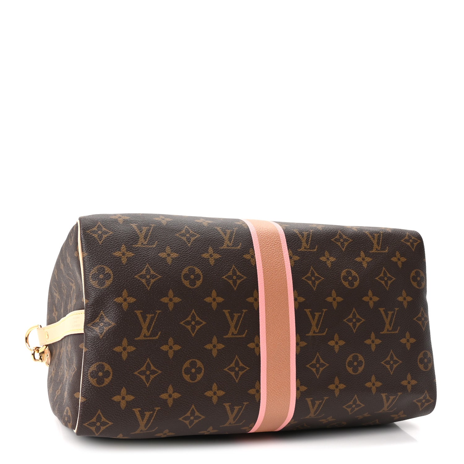 Louis Vuitton Mon Monogram Speedy Bandouliere 35 Light Pink Camel 4 of 9