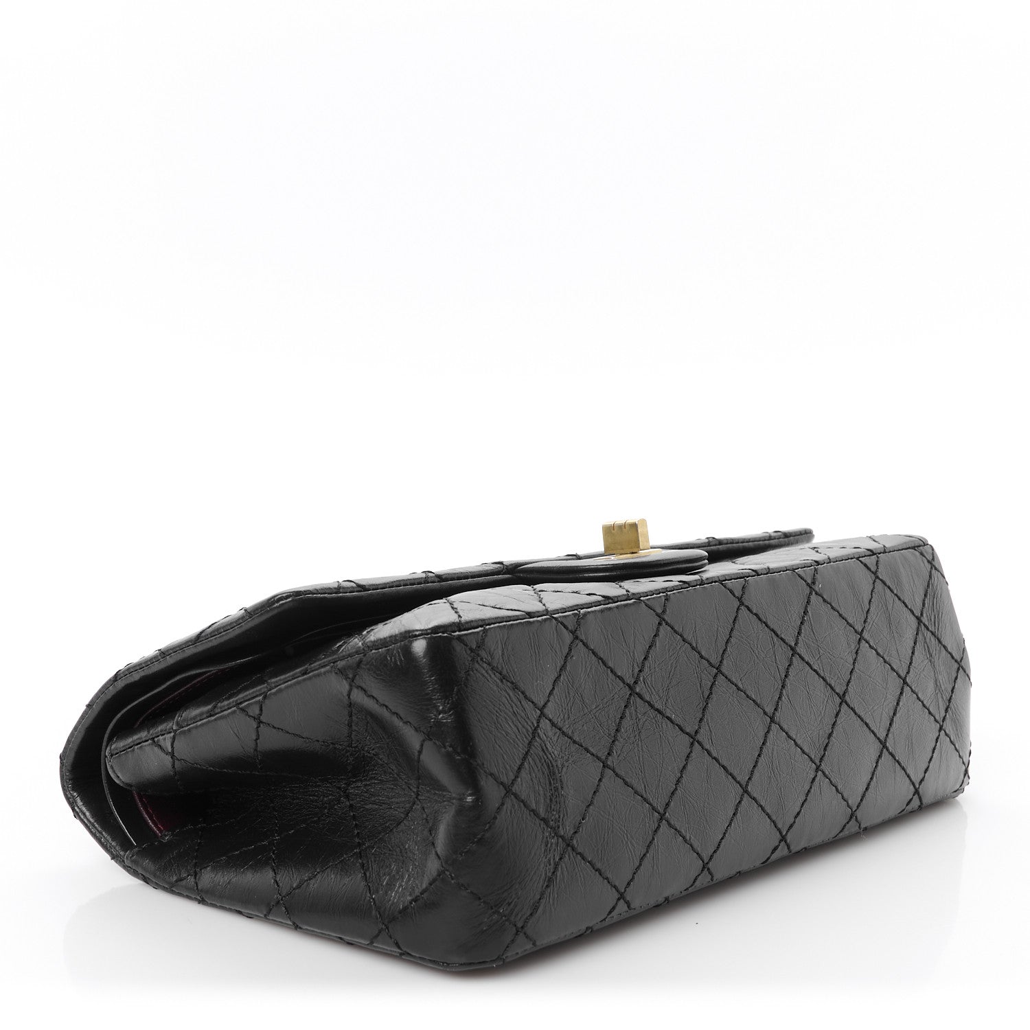 Chanel Aged Calfskin Quilted 2.55 Reissue 225 Flap Black 4 of 10