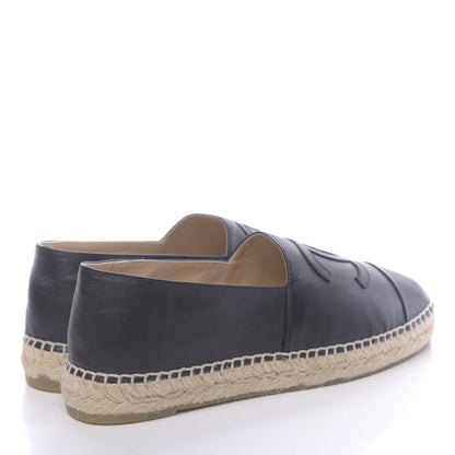 Chanel Lambskin CC Espadrilles 41 Black 4 of 12