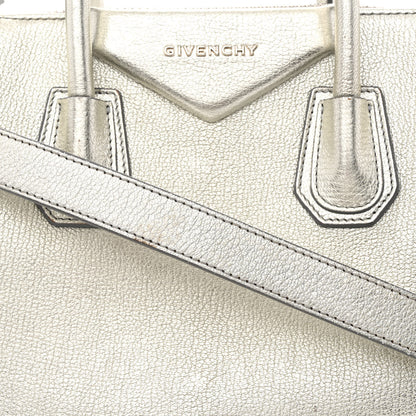 Givenchy Metallic Sugar Goatskin Small Antigona Silver 9 of 15