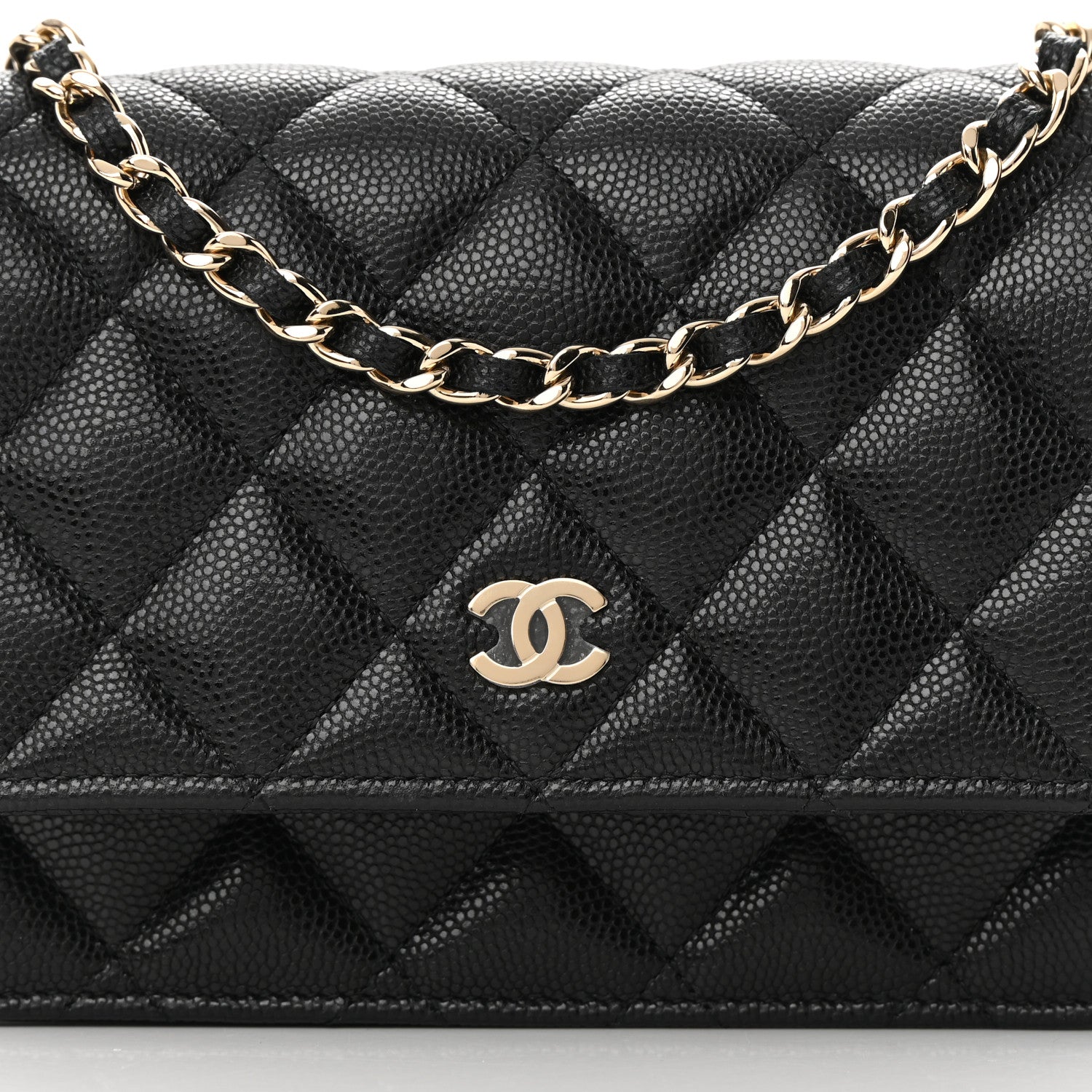 Chanel Caviar Quilted Mini Wallet On Chain WOC Black 8 of 11