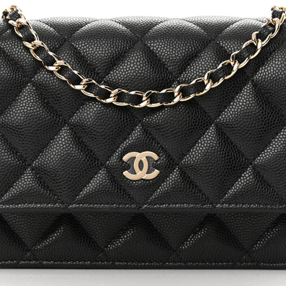 Chanel Caviar Quilted Mini Wallet On Chain WOC Black 8 of 11