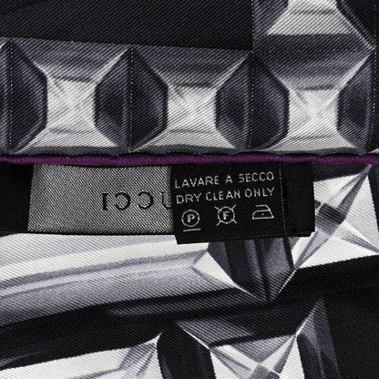 Gucci Silk GG Jewel Square Scarf Black Multicolor 3 of 4