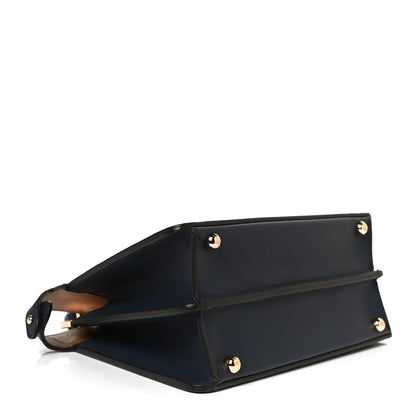 Fendi Vitello Seta Nappa Bi-Color Small Peekaboo I SEE U Satchel Midnight Light Rose Sand 3 of 11
