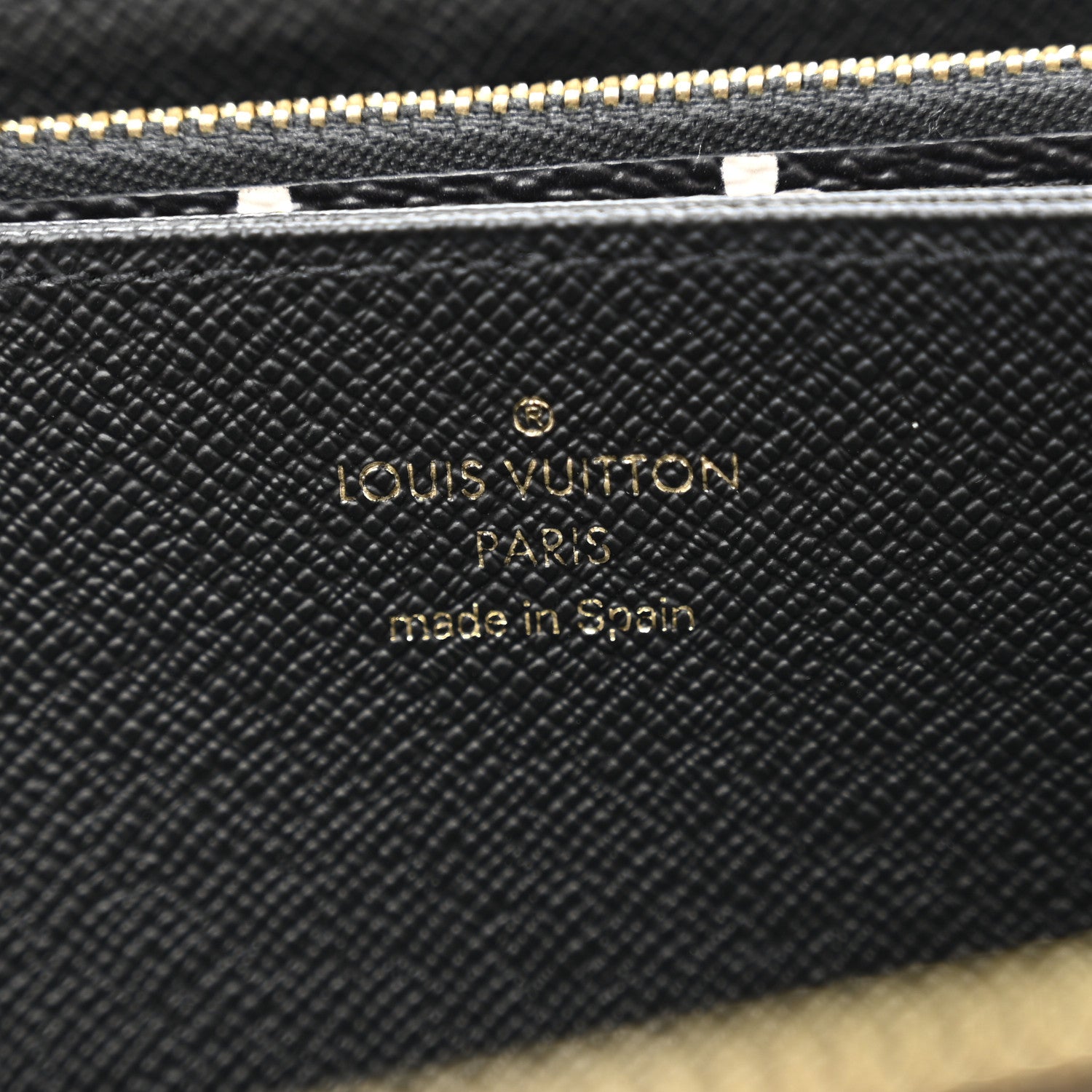 Louis Vuitton Monogram Giant Crafty Zippy Wallet Creme Rouge Black 6 of 11
