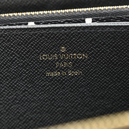 Louis Vuitton Monogram Giant Crafty Zippy Wallet Creme Rouge Black 6 of 11