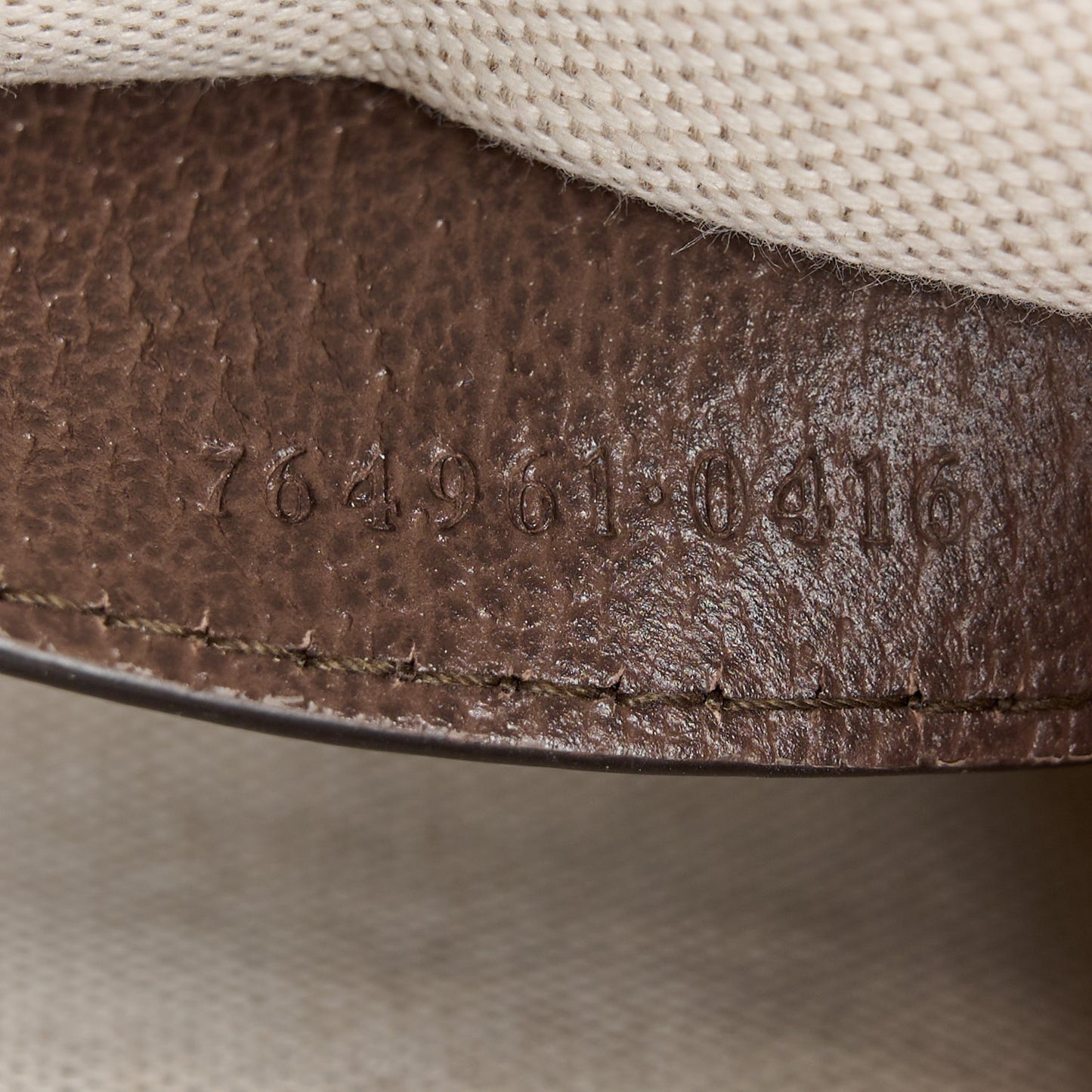 GG Supreme Monogram Textured Dollar Calfskin Web Mini Ophidia Envelope Shoulder Bag Beige Ebony