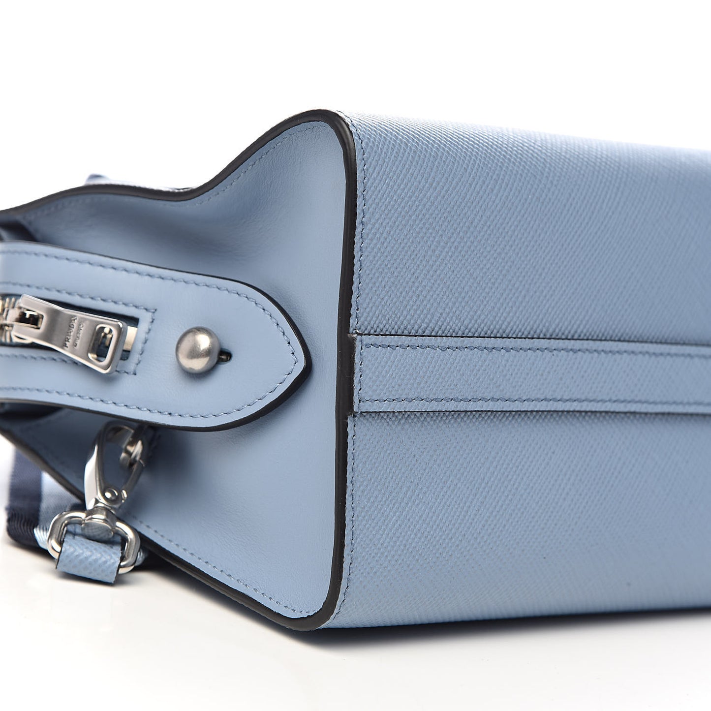 Saffiano Cuir Calfskin Mini Monochrome Top Handle Tote Astrale