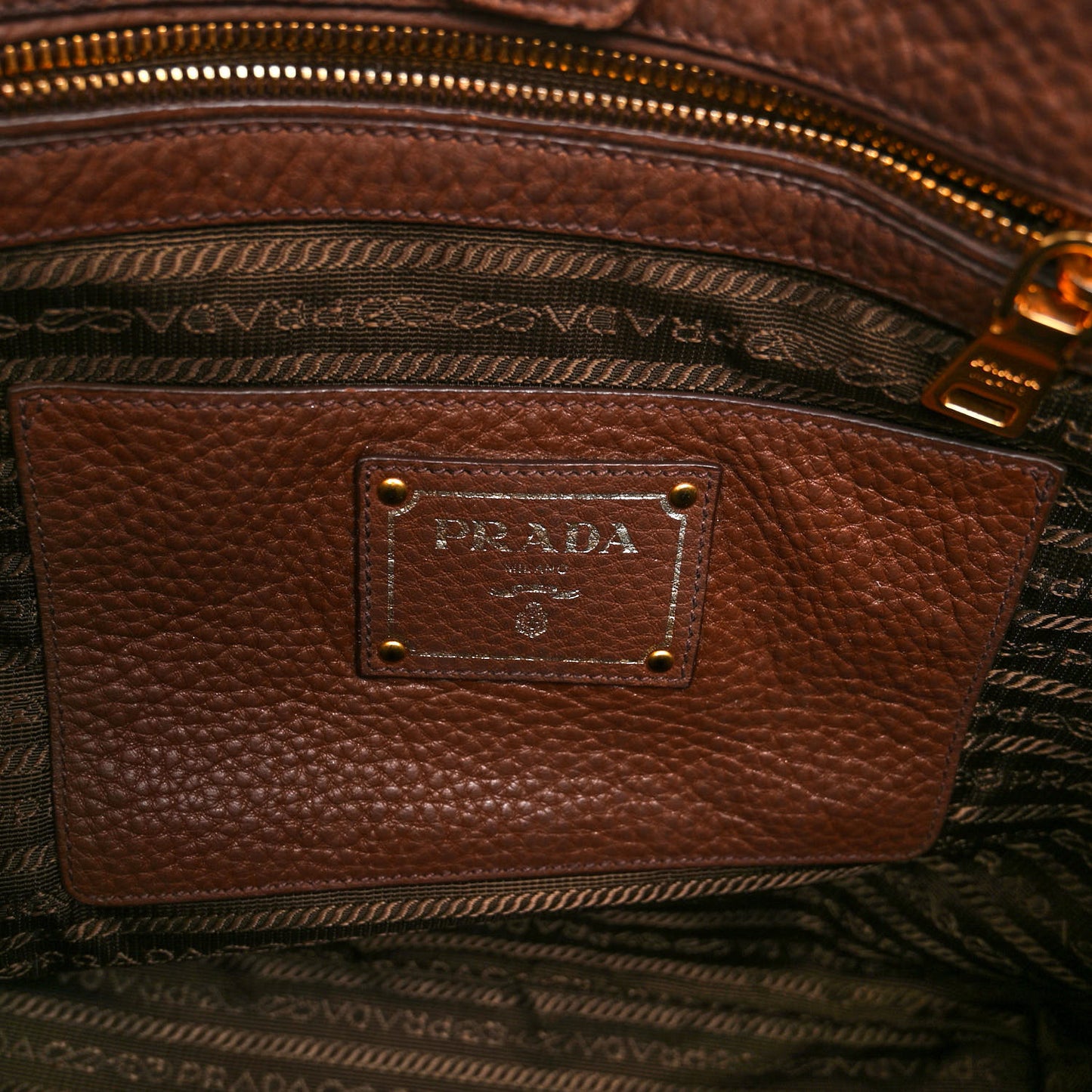 Vitello Daino Side Pocket Tote Palissandro
