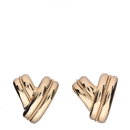 Tiffany 18K Yellow Gold Signature Earrings 1 of 4