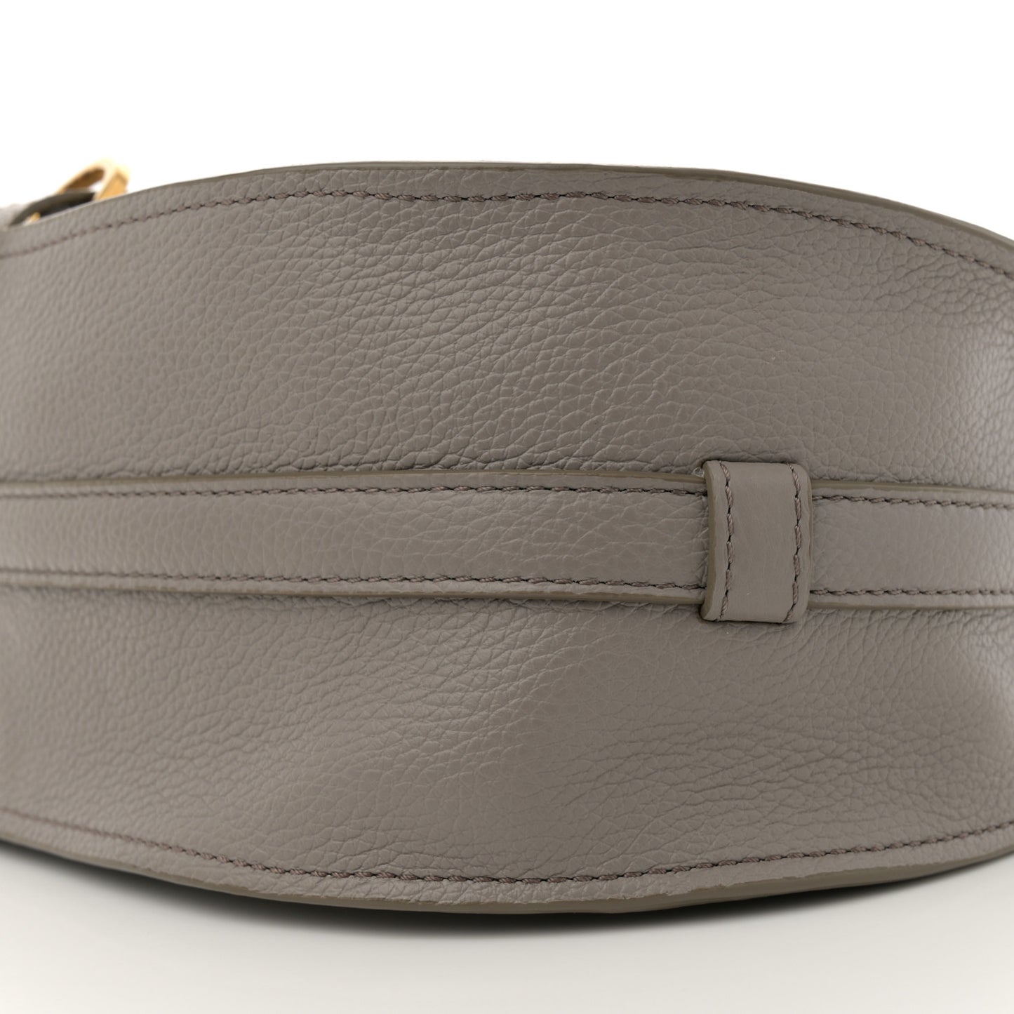 Grained Calfskin Medium Marcie Saddle Bag Cashmere Grey