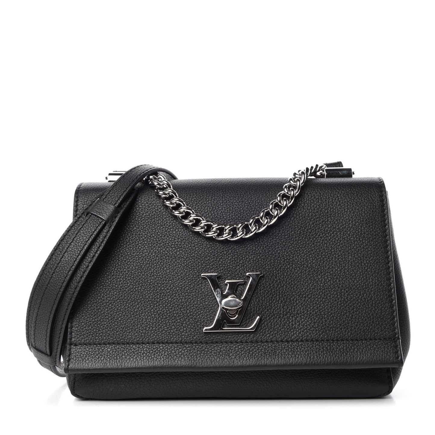 Calfskin Lockme II Chain Bag BB Black