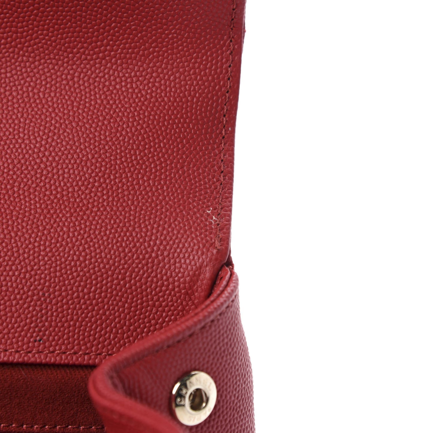 Caviar Quilted Medium Business Affinity Flap Red