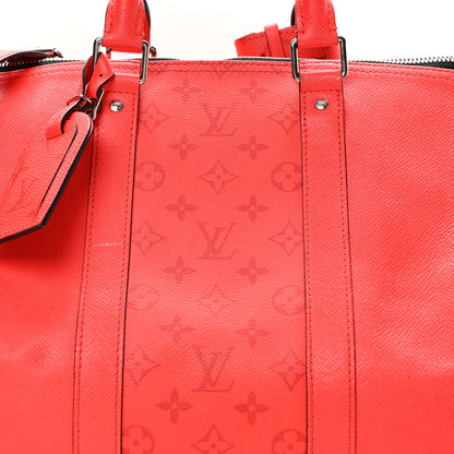 Louis Vuitton Taigarama Keepall Bandouliere 50 Fire Red 6 of 8