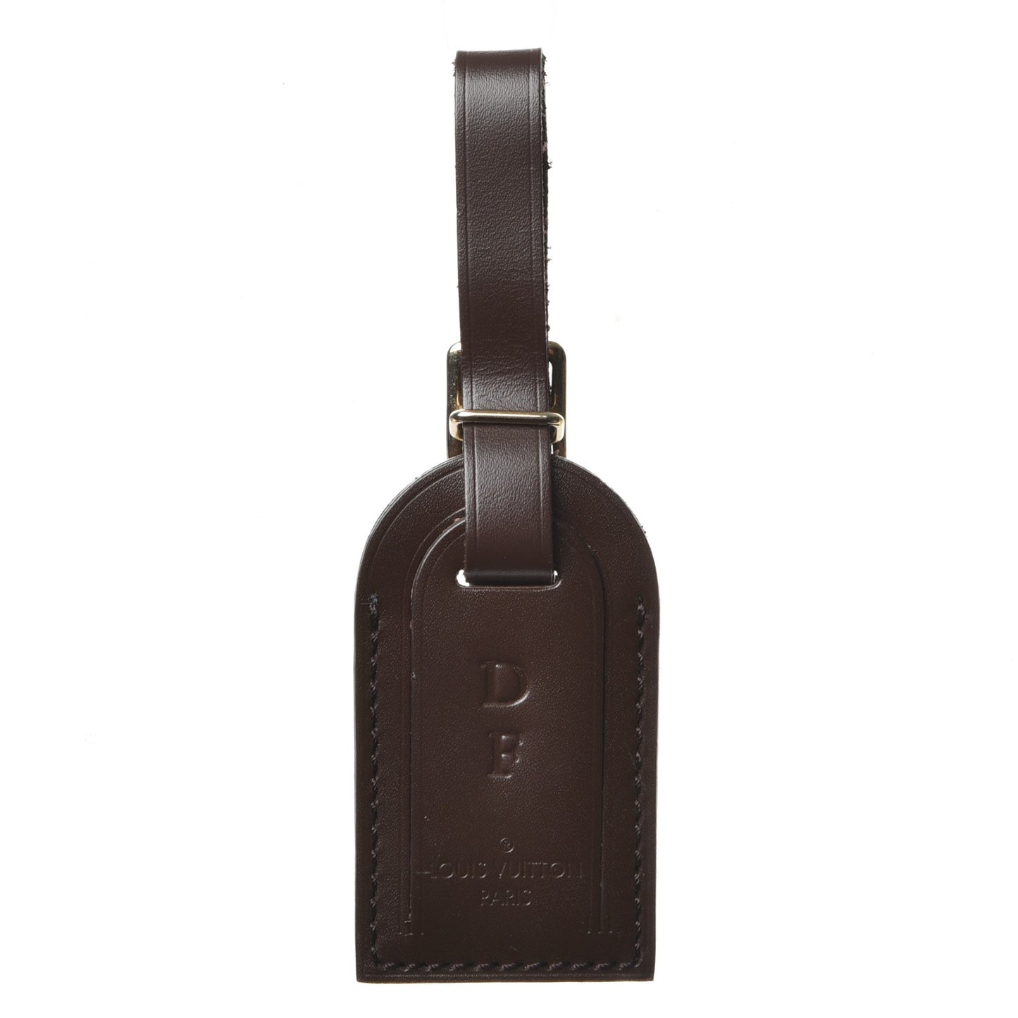 Calfskin Luggage Tag Ebene
