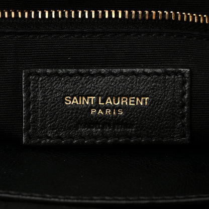 Saint Laurent Crinkled Calfskin Matelasse Monogram Medium Niki Chain Satchel Caramel 5 of 9