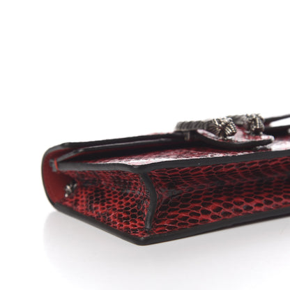 Gucci Snakeskin Super Mini Dionysus Shoulder Bag Red 6 of 8