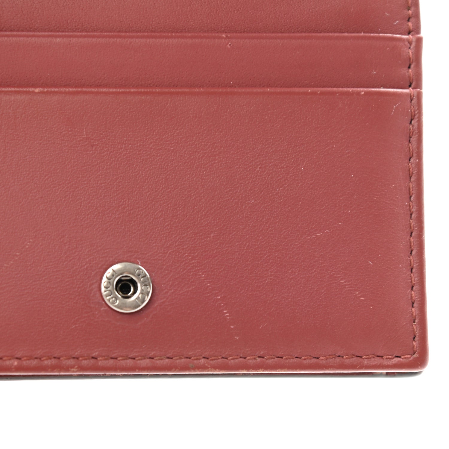 Gucci GG Supreme Monogram Blooms Card Case Wallet Beige Multicolor Dry Rose 12 of 18