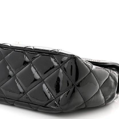 Chanel Patent Quilted Large Coco Shine Flap Black 10 of 10