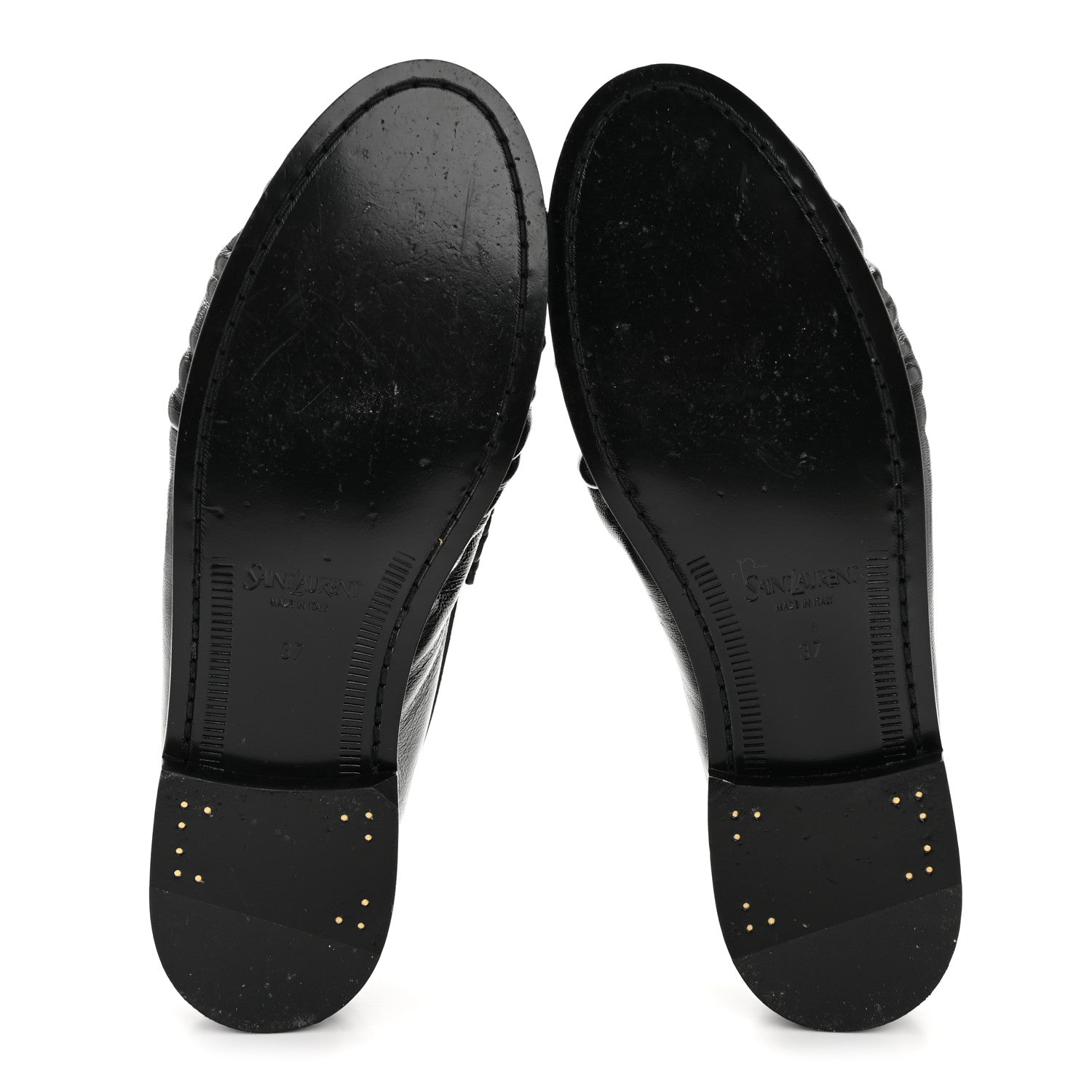 Saint Laurent Radiance Calfskin Le Loafer 15 Moccasin 37 Black 18 of 27