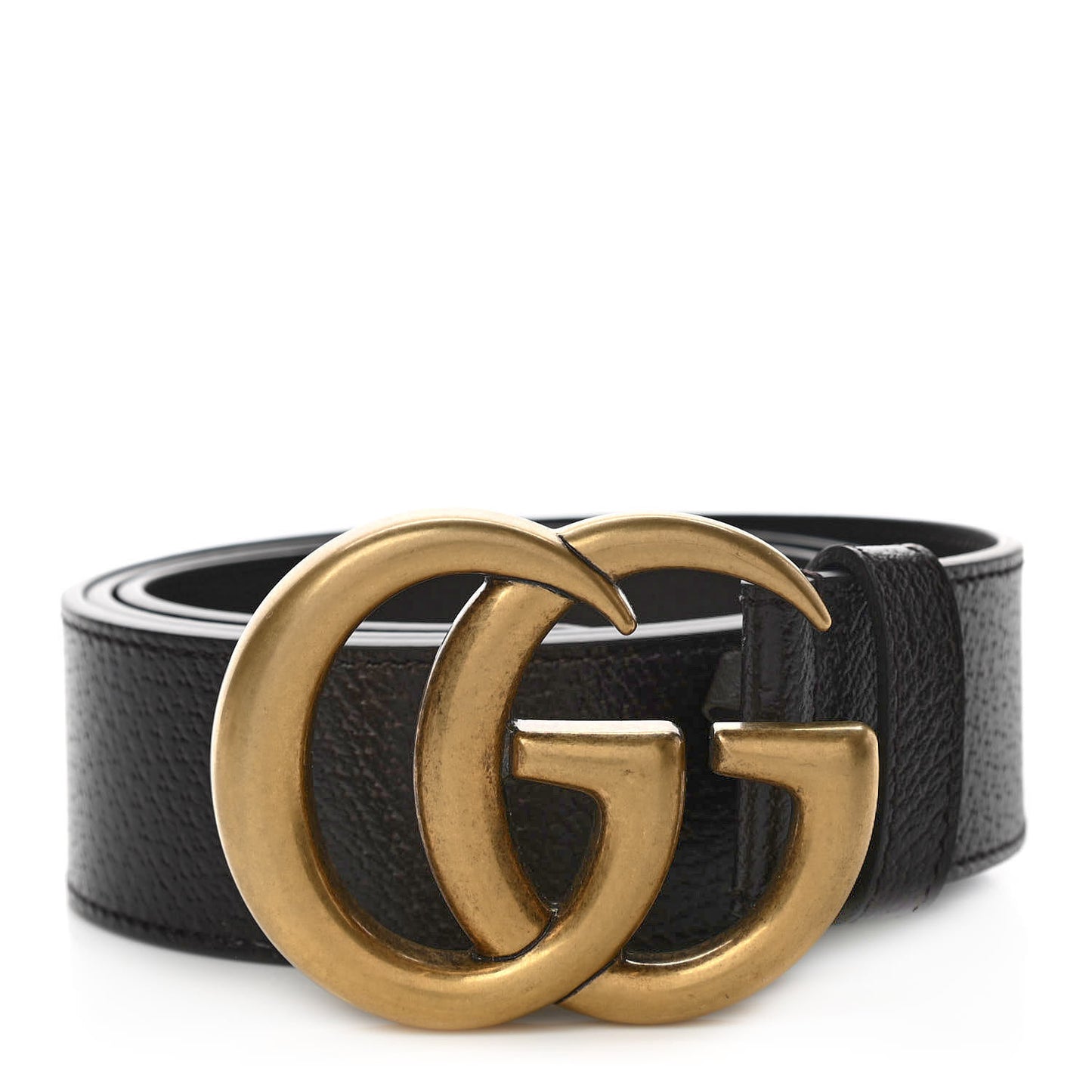 Textured Dollar Calfskin Double G 40mm Belt 90 36 Dark Cocoa