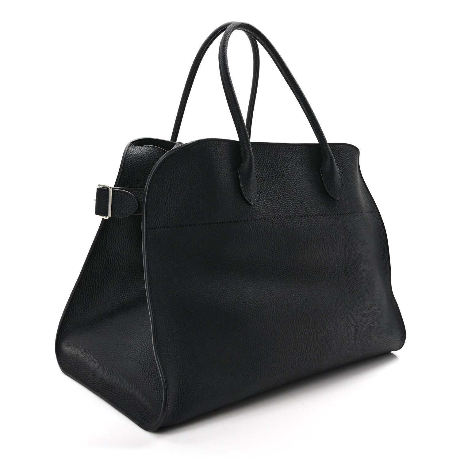 The Row Grained Calfskin Soft Margaux 17 Black 3 of 8