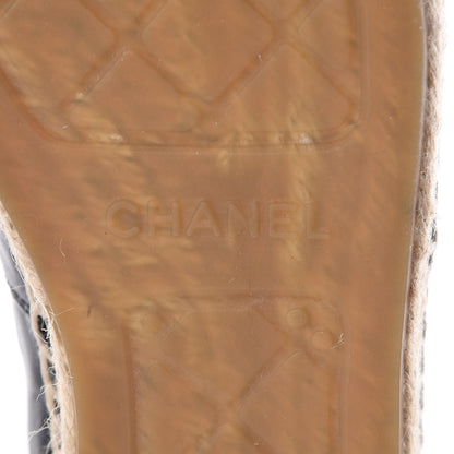 Chanel Lambskin CC Espadrilles 40 Black 9 of 9