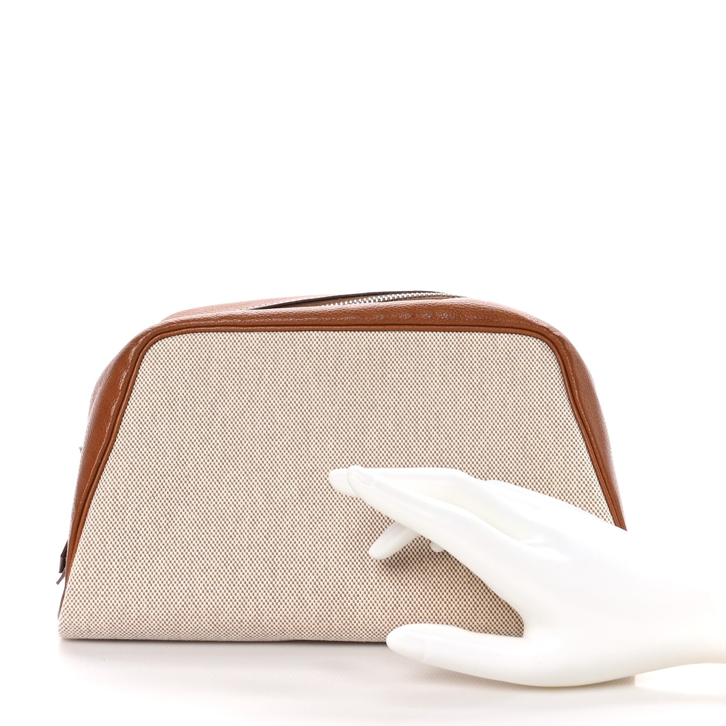 Toile Barenia Faubourg Cavour Pouch Fauve