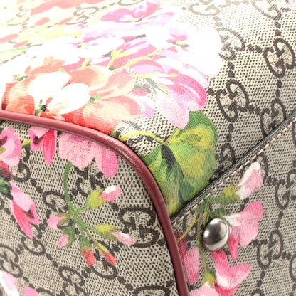 Gucci GG Supreme Monogram Blooms Medium Boston Beige Multicolor Dry Rose 10 of 11