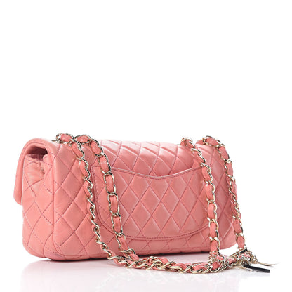 Chanel Lambskin East West Valentine Charms Flap Pink 4 of 25