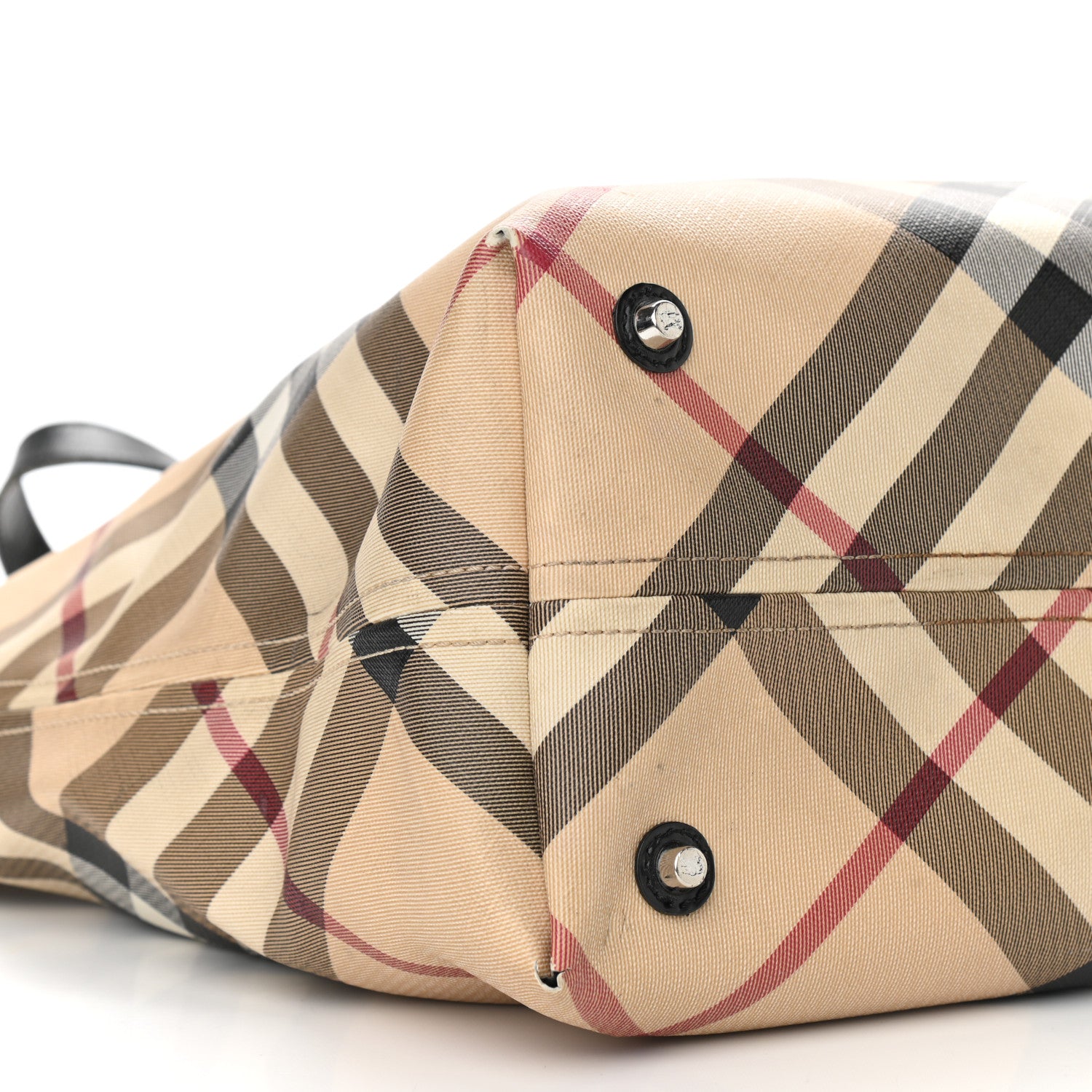 Burberry Nova Check Large Nickie Tote Black 13 of 14