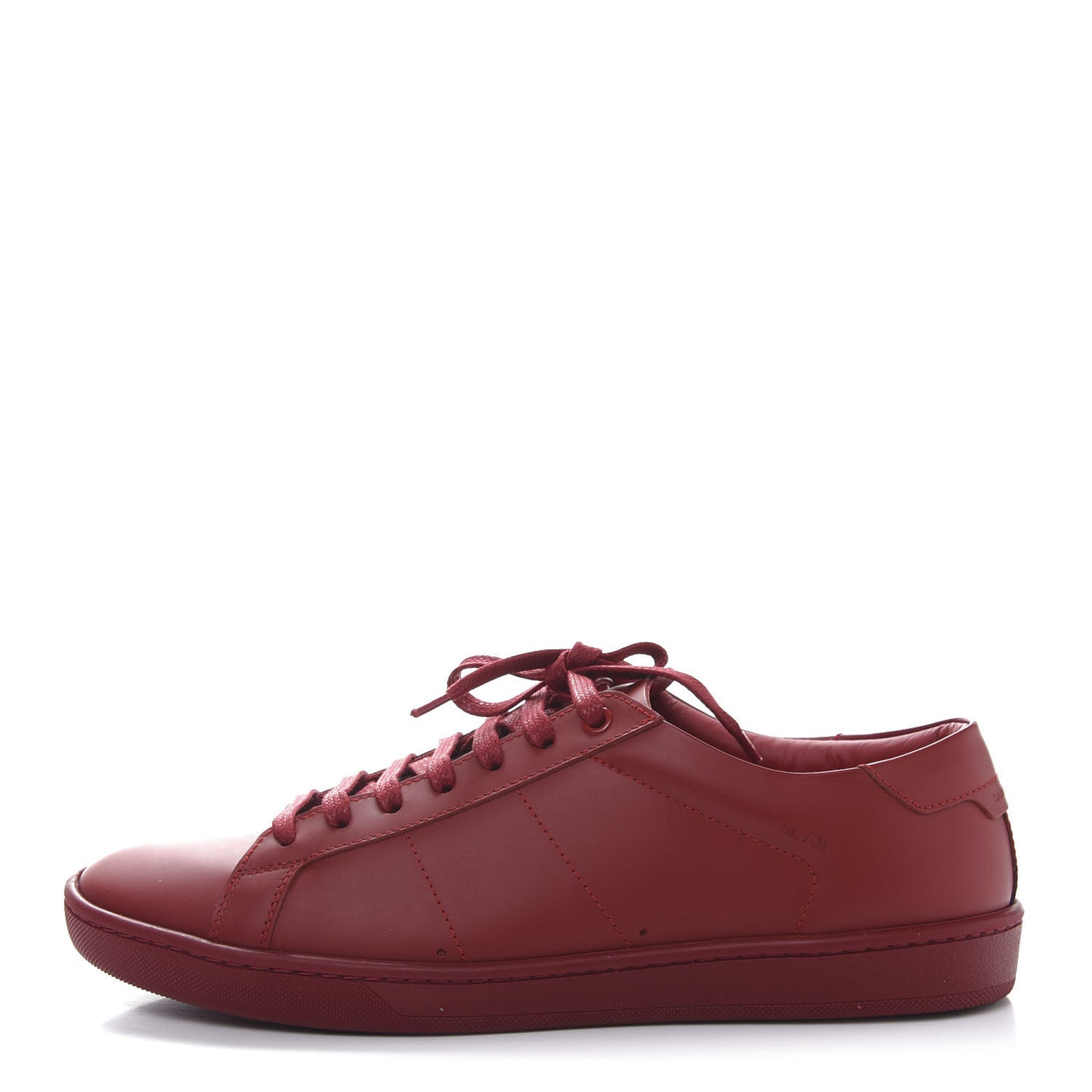 Calfskin Mens Alpha Sneakers 41 Rouge Eros