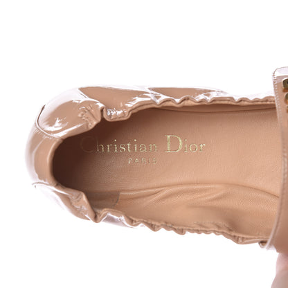 Christian Dior Patent Baby-D Ballet Flats 37 Nude 6 of 12
